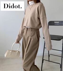 【Didot.showroom 】FREEサイズ　ベージュ　長袖ニット