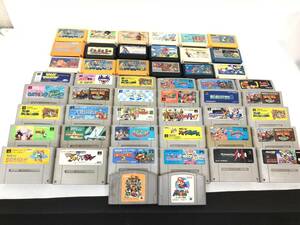  Super Famicom / Famicom /N64/SFC/FC soft cassette total approximately 50 piece set sale operation not yet verification Junk Mario / peach Taro electro- iron other [z5-173/0/0]