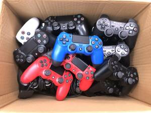 PS2/PS3/PS4 controller total 29 piece set summarize genuine products operation not yet verification Junk PlayStation [z3-475/0/0]