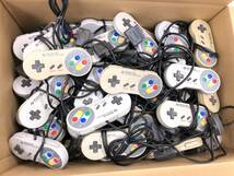 Nintendo SFC スーパーファミコン コントローラー SHVC-005 約110個 まとめ 大量 ニンテンドー 任天堂 動作未確認 ジャンク【z3-488/0/0】_画像1