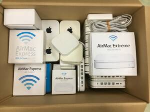 通電OK☆ apple AirMac Express 802.11ｎ/AirMac Extreme 802.11ｎ他 まとめ売り ジャンク 現状品 アップル【z9-136/0/0】