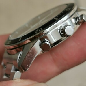 シチズン ソーラー腕時計 メンズ ストップウォッチ ベルト社外品の画像6