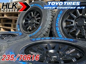 新品 16インチ タイヤホイールセット TOYO OPEN COUNTRY RT 235/70R16 ホワイトレター デリカ D5 RAV4