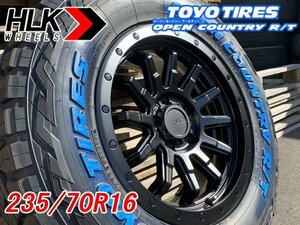 新品 16インチ タイヤホイールセット TOYO OPEN COUNTRY RT 235/70R16 ホワイトレター デリカ D5 RAV4