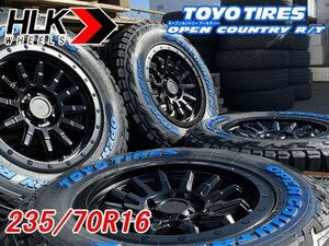 新品 16インチ タイヤホイールセット TOYO OPEN COUNTRY RT 235/70R16 ホワイトレター デリカ D5 RAV4