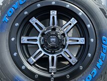 オフロードカスタム! 17インチ 9j 6穴 新品 4本 タイヤホイールセット 265/70R17 TOYO オープンカントリー FJクルーザー エスカレード H3_画像7