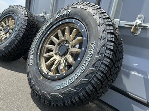 4本セット 16インチ 7.5j 235/70R16 デリカD5 RAV4 CX-5 エクストレイル 新品 タイヤホイールセット ホワイトレター YOKOHAMA ジオランダー