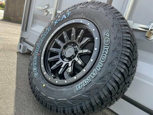 4本セット 16インチ 7.5j 245/70R16 デリカD5 RAV4 CX-5 エクストレイル 新品 タイヤホイールセット ホワイトレター YOKOHAMA ジオランダー