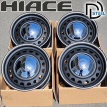 200系 ハイエース レジアスエース 16インチ ホイール 4本セット 16x7.0J+38 PCD 139.7 6H 6穴 pcd マットブラック GDH_画像1