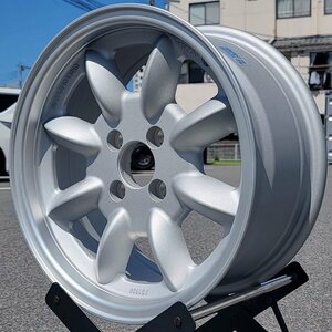 送料込み 4本価格!! 15x7.0J+20 PCD 100 4H 15インチ 7j pcd 100 4穴 CB 73.1 新品ホイール WR110-SIL ドリフト レーシング エイトスポーク