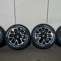 新品 タイヤホイール4本セット 215/60R17 ハイエース 17インチ 6.5j ホワイトレター 深リム ヨコハマ PARADA PA03_画像5