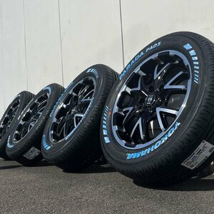 新品 タイヤホイール4本セット 215/60R17 ハイエース 17インチ 6.5j ホワイトレター 深リム ヨコハマ PARADA PA03