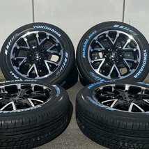 純正車高装着可!! 215/60R17 ハイエース 新品 タイヤホイール4本セット 17インチ 6.5j ホワイトレター 深リム ヨコハマ PARADA PA03_画像6