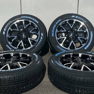 ホワイトレター仕様!! 215/60R17 17インチ 6.5j ハイエース 新品 タイヤホイール4本セット ヨコハマ PARADA PA03 深リム