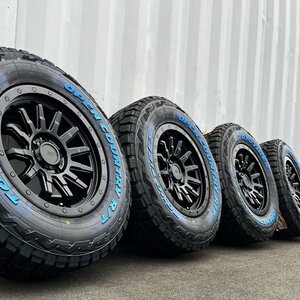 200系ハイエース 16インチ 車検対応 トーヨー オープンカントリー RT 215/65R16 ホワイトレター タイヤホイールセット