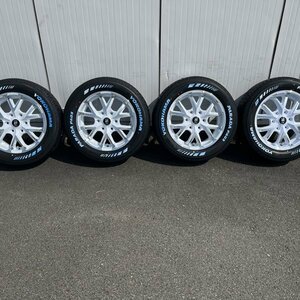 車検対応!! ハイエース 深リム ホワイトレター 17インチ 6.5j 215/60R17 新品 4本セット タイヤホイールセット YOKOHAMA PARADA PA03