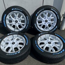 車検対応!! ハイエース 深リム ホワイトレター 17インチ 6.5j 215/60R17 新品 4本セット タイヤホイールセット YOKOHAMA PARADA PA03_画像5