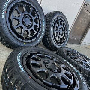 ドレスアップ!! 155/65R14 新品 タイヤホイール 4本セット S320G S321G S330G 軽バン 軽トラ N-BOX タント マッドスター MT ホワイトレター