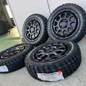 ホワイトレター!! 軽バン 軽トラ N-BOX タント S320G S321G S330G 155/65R14 新品 タイヤホイール 4本セット マッドスター MT 純正車高対応