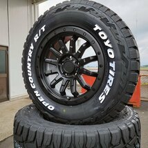 新品 16インチ タイヤホイールセット TOYO OPEN COUNTRY RT 235/70R16 ホワイトレター デリカ D5 RAV4_画像6