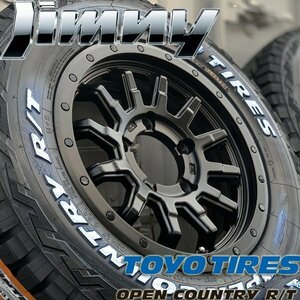 即納 在庫あり 新品 ジムニー JB64 JB23 JA11 トーヨー オープンカントリー RT 185/85R16 ホワイトレター 16インチ タイヤホイールセット