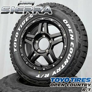 ジムニー シエラ JB74W タイヤ ホイール セット 4本 トーヨー オープンカントリー RT 225/70R16 ホワイトレター