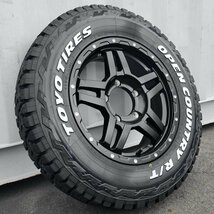 ジムニー シエラ JB74W タイヤ ホイール セット 4本 トーヨー オープンカントリー RT 225/70R16 ホワイトレター_画像4