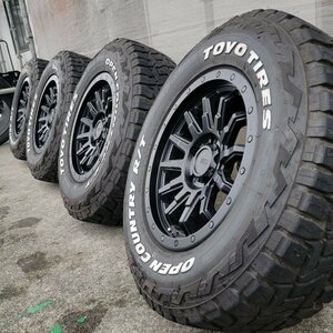 美品 バリ溝 235/70R16 TOYO オープンカントリー RT ホワイトレター デリカD5 RAV4 CX5 中古 タイヤホイール4本セット