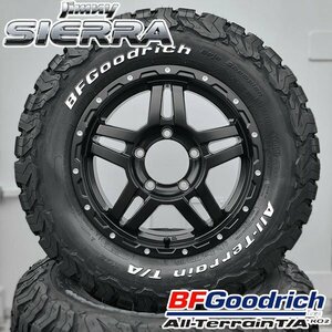 JB74W ジムニー シエラ 225/70R16 BFGoodrich ALL-Terrain T/A KO2 16インチ タイヤホイール 4本セット ホワイトレター 5.5J ±0 139.7 5穴