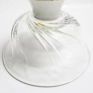 《ジャムルK》 hc0409-36◆送料無料◆ ガラス 高台 デザート鉢 デザートカップ 小鉢 色絵 花図 陶器 ５客セット 高：8㎝の画像8