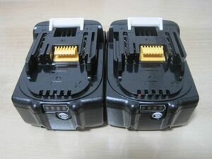 新品2個 マキタ 18V BL1860b 赤ランプ 残量表示 マキタ互換バッテリー 6.0Ah BL1830 BL1850 BL1860