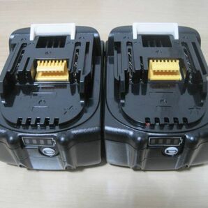 新品2個 マキタ 18V BL1860b 赤ランプ 残量表示 マキタ互換バッテリー 6.0Ah BL1860の画像1