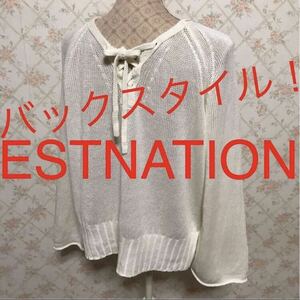 ★ESTNATION/エストネーション★極美品★長袖カットソー38(M.9号)