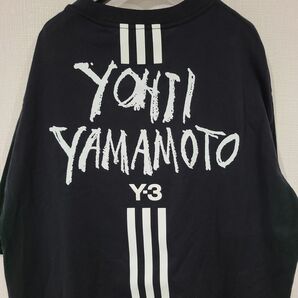 【即完売モデル】Y-3 ヨウジヤマモト スリーライン バックロゴ 人気 Tシャツ