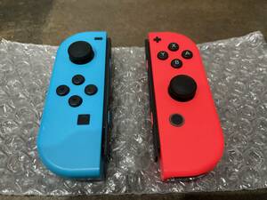 送料無料 美品 純正品 任天堂 スイッチ ジョイコン 左右セット ブルー レッド Joy-Con (L) Joy-Con (R) 