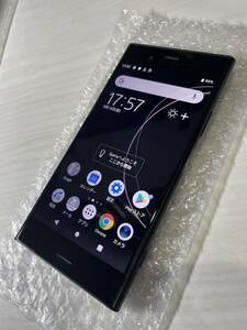 ◯判定 画面美品 SIMフリー 701SO ブラック XPERIA XZ1 SIMロック解除済み