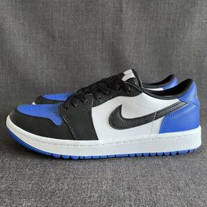 NIKE GOLF AIR JORDAN 1 G LOW US8 26cm ROYAL TOE ナイキゴルフ エアジョーダン1G ロイヤル・トゥ スパイクレス・ゴルフシューズの画像1