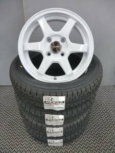 新品セット★S6 白★ブリヂストン★155/65R14★軽自動車・タント・ムーブ・アルト・Nボックス・Nワン・スペーシア・ウェイク・ミラ