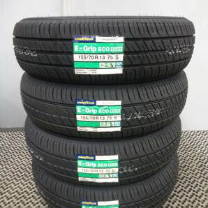 全国送料込21,200円★2024年製グッドイヤーEG02★155/70R13★軽自動車・ミライース・バモス・ホビオ・アトレーワゴン★G