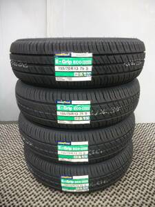 4ps.@ postage included 19,800 jpy ~* Goodyear *E-Grip ECO EG02*155/70R13*2024 year made * light car * Vamos * Acty * Mira van * Mira e:S 