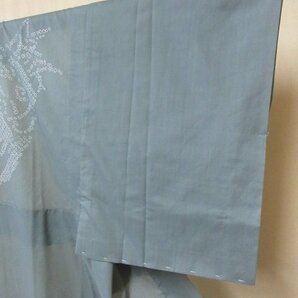 1円 良品 化繊 長襦袢 男性用 和装 浮世絵 絞り 分銅 達磨 高級 渋カッコいい 袖無双 身丈130cm 裄63cm【夢職】★★★の画像3