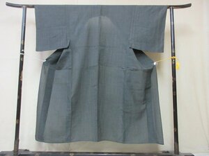 1円 良品 正絹 着物 長着 紗 男性用 和装 アンティーク レトロ 幾何学 抽象 お洒落 高級 単衣 身丈136cm 裄64cm【夢職】★★★