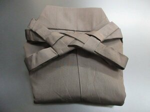 1 jpy superior article silk lamp with a paper shade hakama for man tea color . antique Japanese clothes type . cord under 85cm high class [ dream job ]***