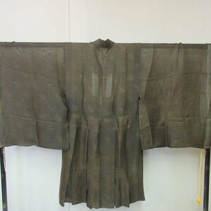 1円 良品 正絹 法衣 紗 夏物 色衣 御祭服 大師衣 神主 神官 衣装 法衣店 京都 装束 お寺 神社 無地 身丈109cm ◆逸品◆【夢職】★★★★の画像2