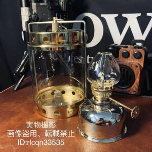  super ultra rare rare super high quality Gold camp kerosene lantern oil lamp 2way iron made zinc plating outdoor field mountain climbing 12cmx19cm