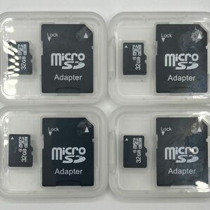 【新品未使用・ケースに汚れ】microSDカード　32GB 4枚まとめ売り