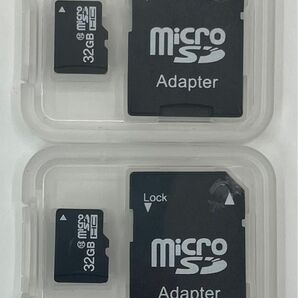 【新品未使用・ケースに汚れ】microSDカード　32GB 2枚まとめ売り
