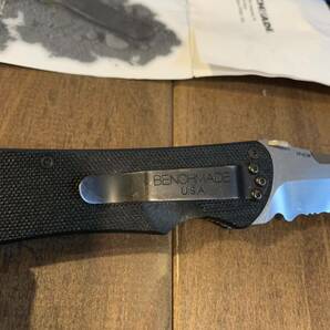 Benchmade USA Knife 910S Stryker ベンチメイド フォールディングナイフ ストライカー ハーフセレーション 米国製の画像4