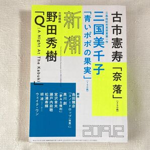 新潮 2019 12月 Q 野田秀樹 奈落 古市憲寿 青いポポの果実 三国美千子