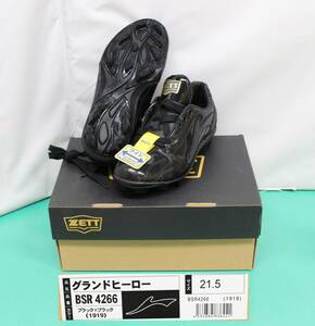 *21.5*ZETT Grand hero BSR4266 black / black baseball Point spike 